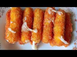 Resep Mozzarella Stick Youtube Mozzarella Sticks Mozzarella Food