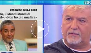 Marco Milano a Domenica Live, Mandi Mandi ha perso tutto (Foto)