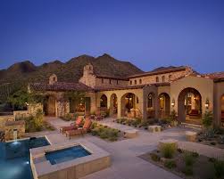 High Desert Luxury Calvis Wyant Custom Homes Scottsdale Az Mediterranean Homes Spanish Style Homes Mediterranean Home Decor