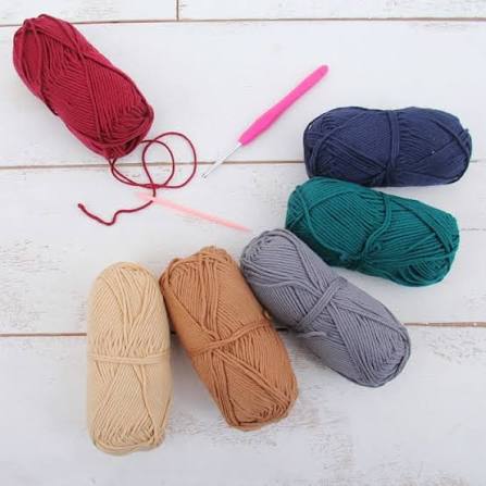 Colored Yarn (crocheting thread)