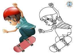 Free printable skateboard coloring pages. Skateboarding Coloring Page Free Printables Treasure Hunt 4 Kids
