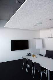 Download The Catalogue And Request Prices Of Heradesign By Knauf Amf Acoustic Wood Wool Ceiling Ti Office Interior Design Meeting Room Design Interior Design