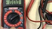 82174 for sale) 82174 craftsman voltage electricity power detector tester sensor pen ac contact. How To Install Battery Craftsman Digital Multimeter With Ac Voltage Detector Youtube