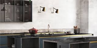 High gloss pet laminate engineered wood slab front with white melamine back. Modern Kitchens Hughes Kitchen Furniture