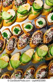 Explore our easy cold appetizers, from cheese balls and cream cheese appetizers to deviled eggs and dips of all kinds. Cold Snacks On The Table Buffet Canapes At The Banquet Canstock