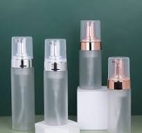 Frosted Mousse Foaming Bottle 100ml 120ml 150ml 200ml Silvery Rose Gold  Foam Pump Bottles Foam Cleanser Matte Plastic PET Bottle