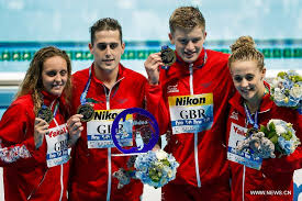 2017 world aquatic championships, budapest, hungary, central europe. 4 100 Mixed Medley Relay The Olympians
