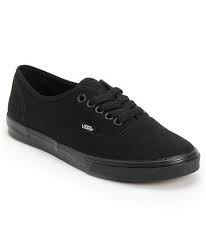 Black And White Vans Shoes For Girls Vans Girls Authentic Lo Pro All Black Shoe At Zumiez Pdp All Black Shoes Vans Girls Shoes