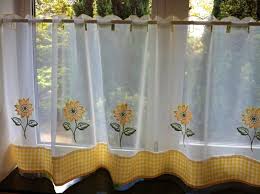 vibes yellow kitchen curtains