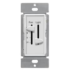 Ceiling fan dimmer switches are great alternatives to boring push switches when you want to spice up your home. Amazon Com Enerlites 3 Speed Ceiling Fan Control And Led Dimmer Light Switch 2 5a Single Pole Light Fan Switch 300w Incandescent Load No Neutral Wire Required 17001 F3 W White Home Improvement