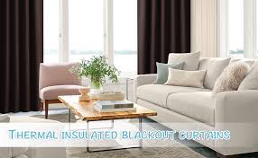 Shipping will be standard ground shipping and free of charge. Amazon Com Ryb Home Blackout Curtains For Cafe Kitchen Machine Washable Black Out Drapes For Living Room Nursery Cottage Home Office Decor Wide 42 X Long 72 Brown 2 Panels Home Kitchen