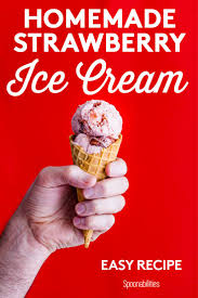 Homemade Strawberry Ice Cream Recipe In 2020 Strawberry Ice Cream Homemade Strawberry Ice Cream Ice Cream Nutrition