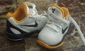 Black And Yellow Kobes Shoes Nike Kobe Bryant 6 Vi Infant Toddler Baby Shoes Size 5c Black Yellow White Baby Shoe Sizes Black Yellow And White Baby Shoes
