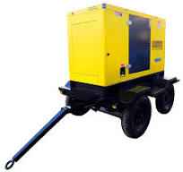 4 wheels movable trailer diesel generator with canopy Portable
