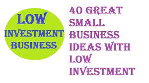 40 Great Small Business Ideas With Low Investment Great Small Business Ideas Small Business Ideas Investing