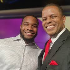 Had a great time talking weather and climate change with Ravens running  back J.K. Dobbins today in the studio. Thanks for dropping by and are  welcome back anytime J.K.!