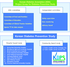 organization chart of korean diabetes prevention study