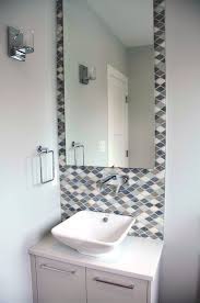 Peel and stick pure white subway tiles for bathroom backsplash, cheap wall decor ideas with $15 cost. Unique Bathroom Vanity Backsplash Ideas Glass Stone Ceramic Tile