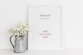Maybe you would like to learn more about one of these? A3 Frame Mockup Small White Flowers Graphic By White Hart Design Co Creative Fabrica