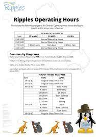Penrith australia accommodation, local business, visitor information and community resource. Australia Day Weekend Operating Hours Ripples Leisure Centre Facebook
