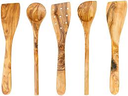 Amazon Com Tramanto Olive Wood Utensil Set 5 Piece Spatula And Spoon 12 Inch Luxury Kitchen With Gift Box In 2020 Olive Wood Utensils Wood Utensils Set Wood Utensils