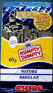 Humpty Dumpty Potato Chips W Batman 1989 Potato Chips Humpty Dumpty Chip Bags