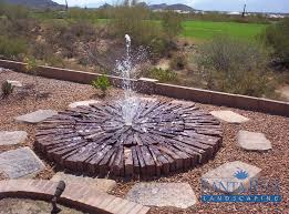Railroad tie steps design ideas, pictures, remodel and decor, i like the 3 rows of tie configurationthree at a time railroad tiestimber steps. Landscape Ideas For A Southwestern Home Santa Rita Landscaping