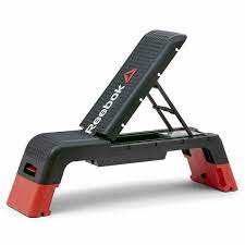 Step platforms come in different styles, and many include additional functions and accessories to add variety to your workout. Reebok Studio Deck Aerobic Step Bench Portable Exercise Platform For Sale Online Ebay
