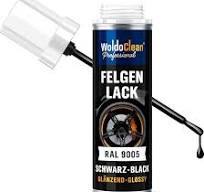 WoldoClean Felgen Lackstift schwarz zum Entfernen von Kratzer - 12ml  schnelltrocknender & glänzender 1K-Acryllack