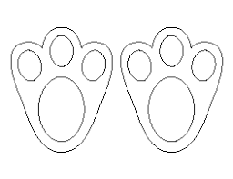 Free bunny footprints cliparts download free clip art free clip art on clipart library : Free Easter Patterns For Crafts Stencils And More