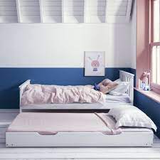 Trundle beds are for everyone. White Trundle Bed With Pullout Spacesaver Noa Nani