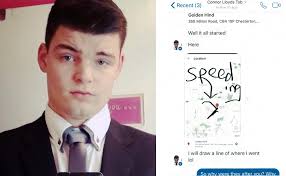 Driver Connor Lloyd who led police