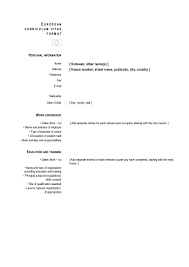 The kind of document that you will need to make is called a curriculum vitae and this article is going to teach you all that you need to know in order to properly create one. European Cv Format