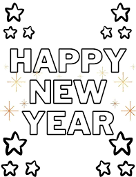 Set up a table outside and keep kids of all ages occupied with these spring pictures to color. New Years Coloring Pages For Kids Dresses And Dinosaurs