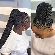 Same Style Worn Two Different Ways Are You A Bun Or Ponytail Personally I Bu Cheveux Naturels Idee Coiffure Cheveux Crepus Coiffure Cheveux Naturels