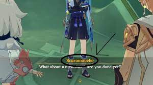 How to name Wanderer Scaramouche in Genshin Impact (unicode bypass) -  YouTube