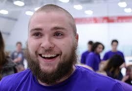 Pronghorns headshave for cancer