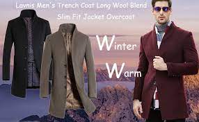 Buy top designer's mens suits and tuxedos in many fit and all sizes. Lavnis Men S Trench Coat Long Wool Blend Overcoat Slim Fit Down Topcoat At Amazon Men S Clothing Store