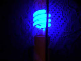 Blue Cfl Light Bulb Youtube