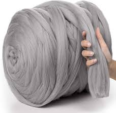 Find bamboo, metal, plastic and wood. Meriwoolart 100 Merino Wool Chunky Yarn Super Soft 25 Micron Extra Thick 4 5 Cm Hand Knitting Blanket Throw Scarves Roving Spinning Felting Light Grey 500g Amazon Co Uk Kitchen Home