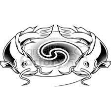 They look very beautiful when they tattooed on your skin with color. Catfish Tattoo Design Clipart Commercial Use Gif Jpg Png Eps Svg Clipart 377694 Graphics Factory