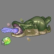 Felpur and the bog leech by AkuDrache -- Fur Affinity [dot] net