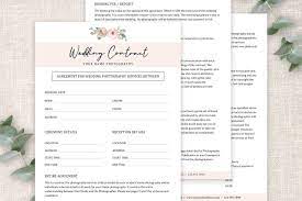 Depending on the nature of the 2. Wedding Photography Contract Template Wedding Agreement 922415 Other Design Bundles