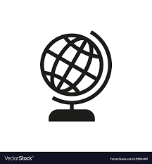 Vector Globe Icon On White Background Created For Mobile Infographics Web Decor Print Products Applications Icon Isolate Globe Icon White Background Icon