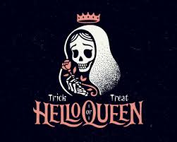 Helloqueen Halloween Logo Halloween Typography Logo Design Inspiration