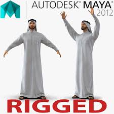 Arab Man Rigged 3d Model 3d Model Arab Men Man Model