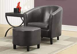 Accent Chair 2pcs Set Chair And Ottoman Set Leather Accent Chair Living Room Chairs
