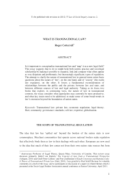 44 the journal of the legal profession. Pdf What Is Transnational Law