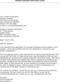 Check spelling or type a new query. Executive Chef Cover Letter Free Resume Templates