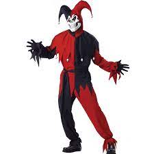 Maybe you would like to learn more about one of these? Evil Jester Red Black Adult Costume Cappel S